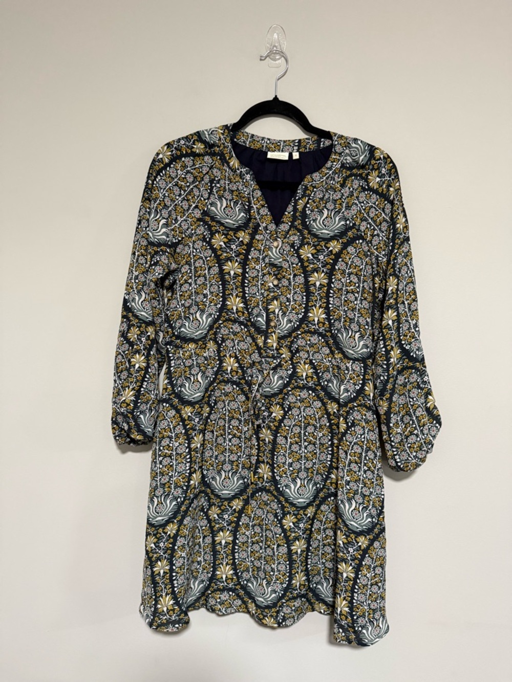 Spartina 449 Catalina Jones Hunter Paisley Floral Dress Size Small Boho Resort